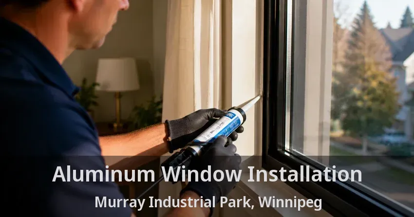 Aluminum Window Installation Murray Industrial Park, Winnipeg - MB