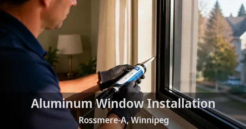 Aluminum Window Installation Rossmere-A, Winnipeg - MB