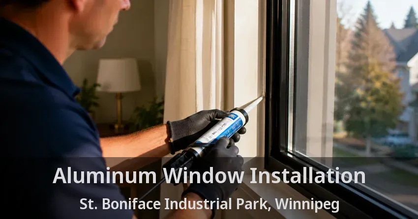 Aluminum Window Installation St. Boniface Industrial Park, Winnipeg - MB