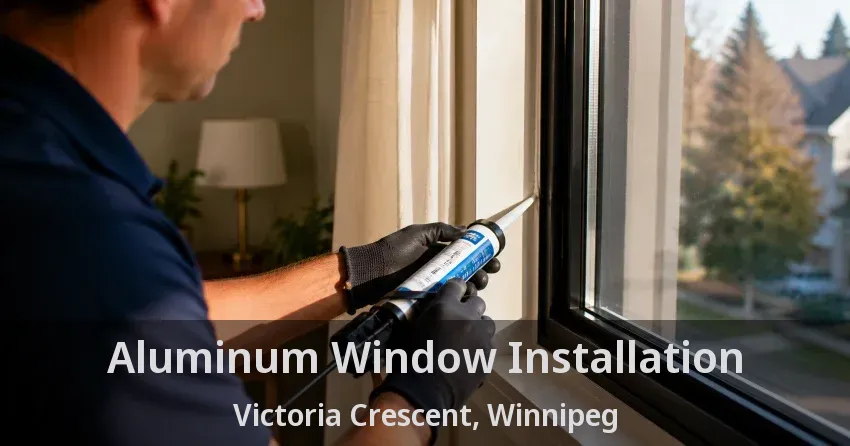 Aluminum Window Installation Victoria Crescent, Winnipeg - MB