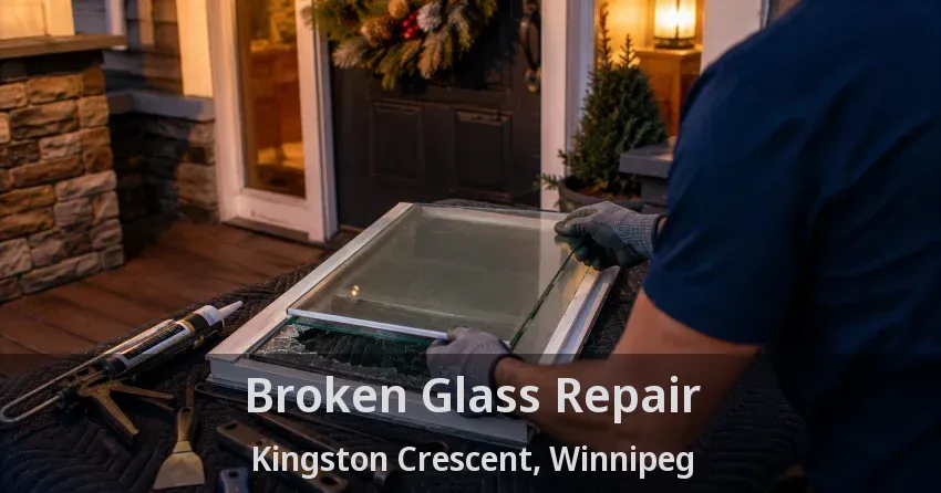 Broken Glass Repair Kingston Crescent, Winnipeg - MB
