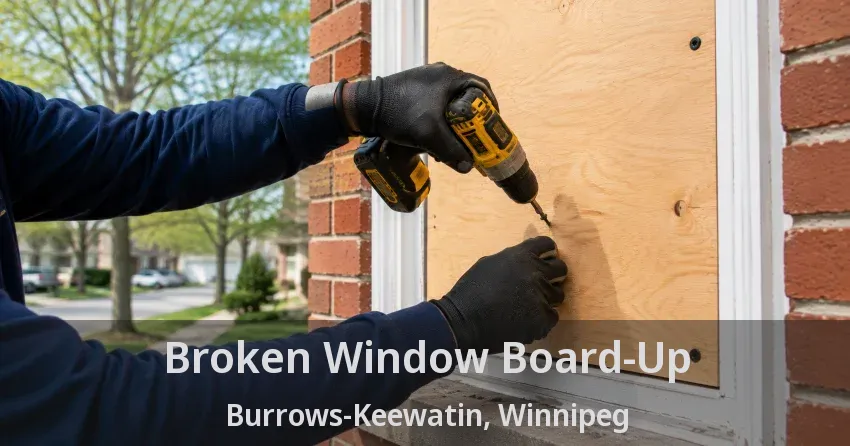 Broken Window Board-Up Burrows-Keewatin, Winnipeg - MB