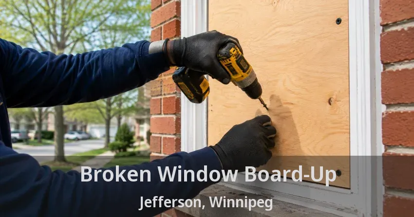 Broken Window Board-Up Jefferson, Winnipeg - MB