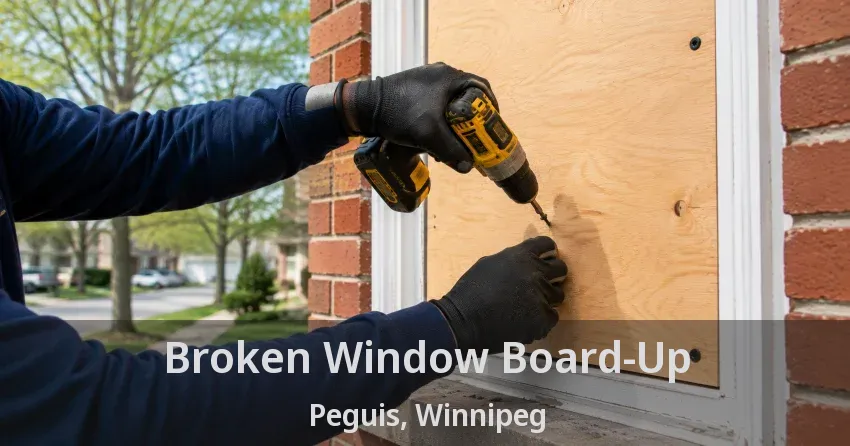 Broken Window Board-Up Peguis, Winnipeg - MB