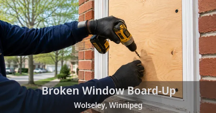 Broken Window Board-Up Wolseley, Winnipeg - MB