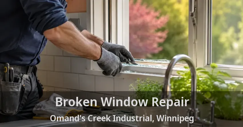 Broken Window Repair Omand's Creek Industrial, Winnipeg - MB