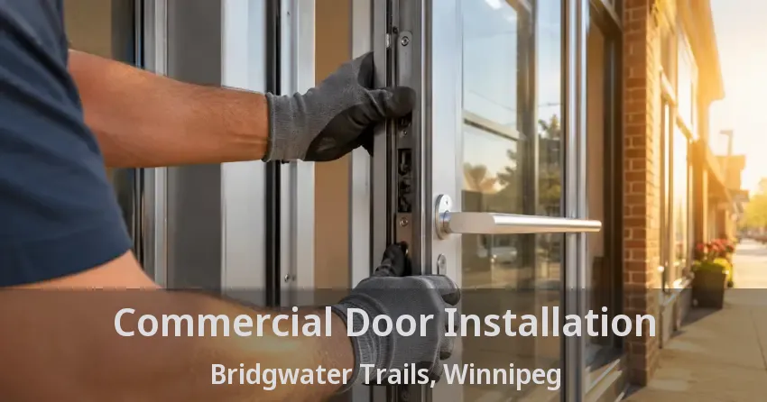 Commercial Door Installation Bridgwater Trails, Winnipeg - MB