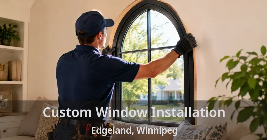 Custom Window Installation Edgeland, Winnipeg - MB
