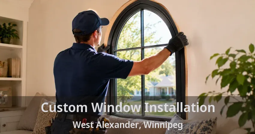 Custom Window Installation West Alexander, Winnipeg - MB