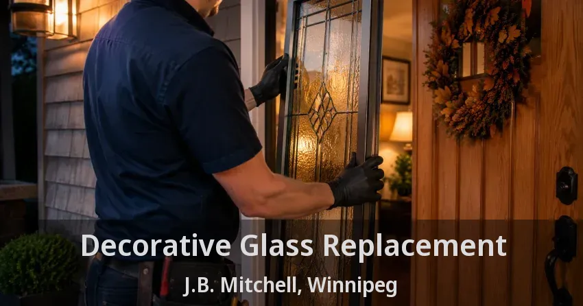 Decorative Glass Replacement J.B. Mitchell, Winnipeg - MB