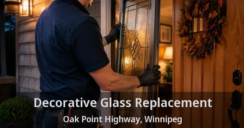 Decorative Glass Replacement Oak Point Highway, Winnipeg - MB