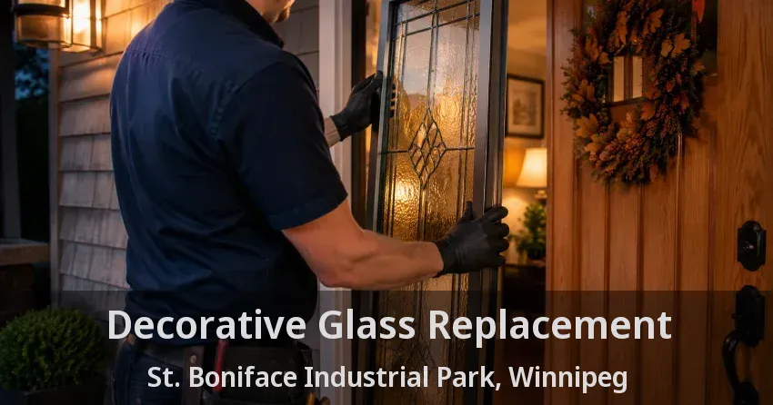 Decorative Glass Replacement St. Boniface Industrial Park, Winnipeg - MB