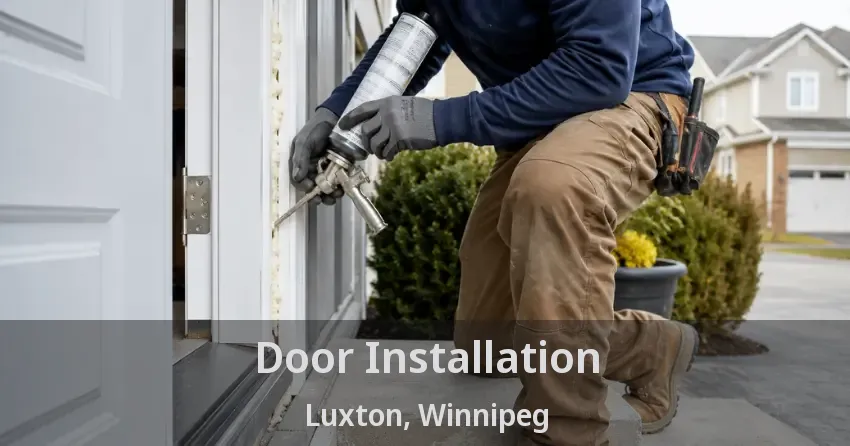 Door Installation Luxton, Winnipeg - MB