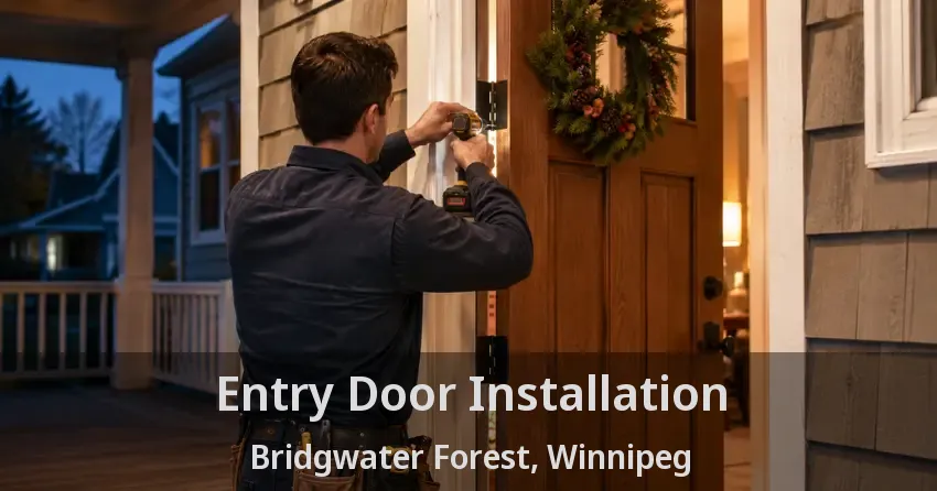 Entry Door Installation Bridgwater Forest, Winnipeg - MB