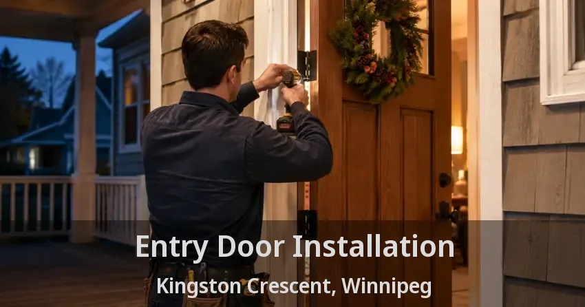 Entry Door Installation Kingston Crescent, Winnipeg - MB