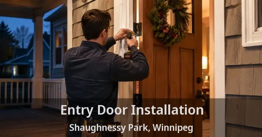 Entry Door Installation Shaughnessy Park, Winnipeg - MB