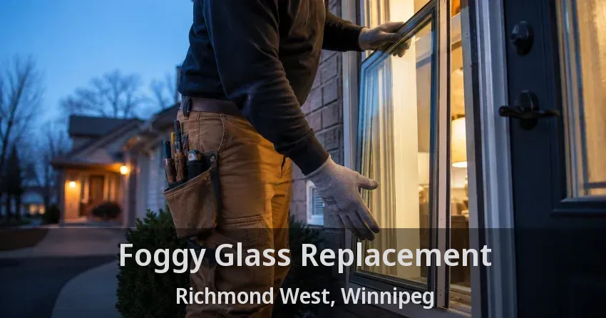 Foggy Glass Replacement Richmond West, Winnipeg - MB
