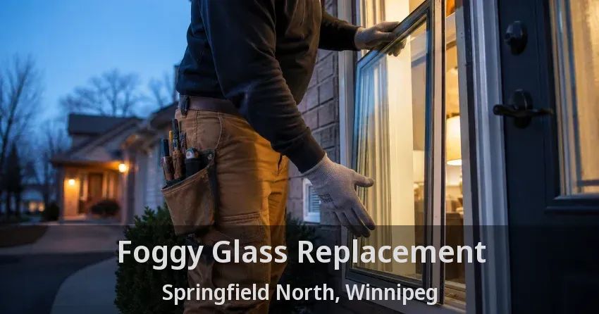 Foggy Glass Replacement Springfield North, Winnipeg - MB