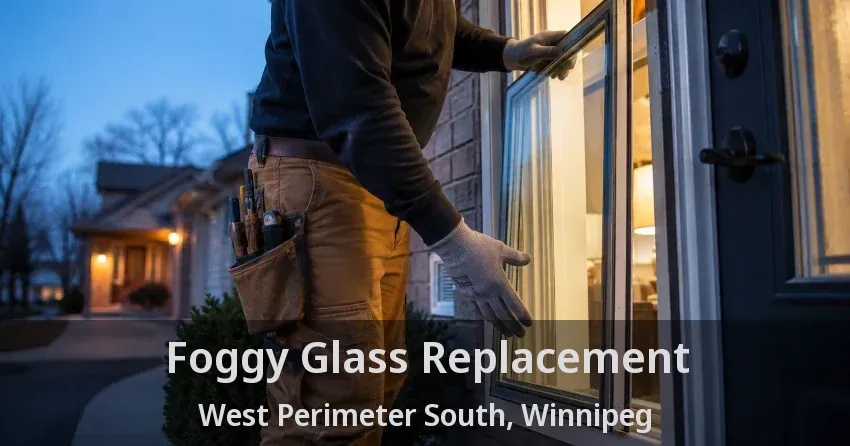 Foggy Glass Replacement West Perimeter South, Winnipeg - MB