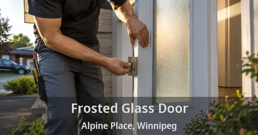 Frosted Glass Door Alpine Place, Winnipeg - MB