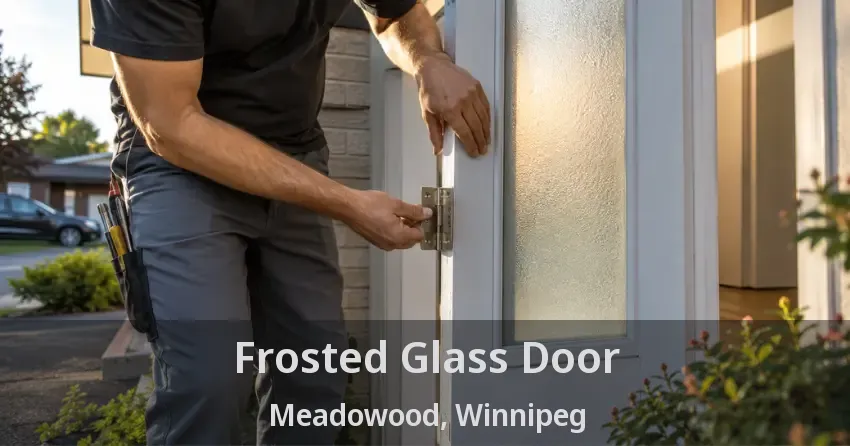 Frosted Glass Door Meadowood, Winnipeg - MB