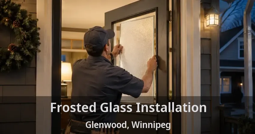 Frosted Glass Installation Glenwood, Winnipeg - MB