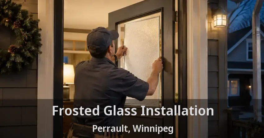 Frosted Glass Installation Perrault, Winnipeg - MB