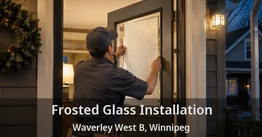 Frosted Glass Installation Waverley West B, Winnipeg - MB