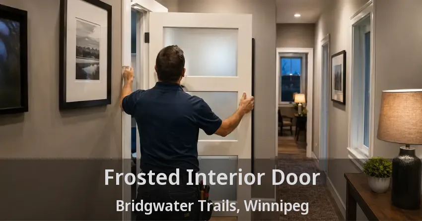 Frosted Interior Door Bridgwater Trails, Winnipeg - MB