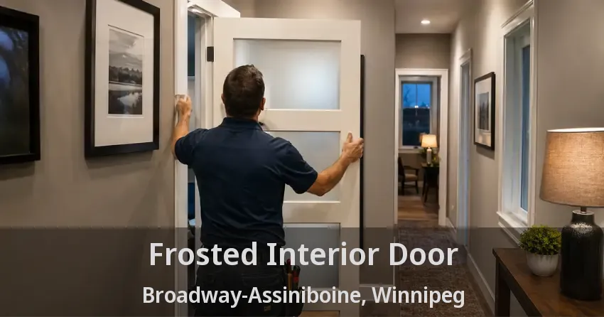 Frosted Interior Door Broadway-Assiniboine, Winnipeg - MB