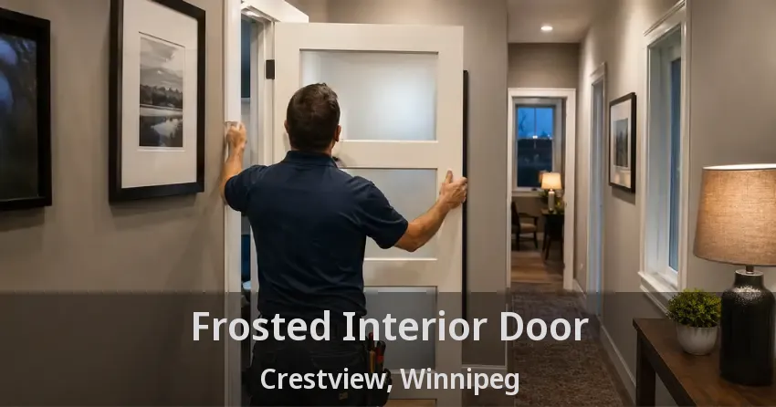 Frosted Interior Door Crestview, Winnipeg - MB