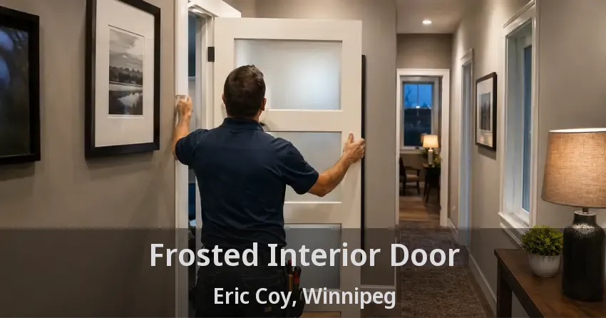Frosted Interior Door Eric Coy, Winnipeg - MB