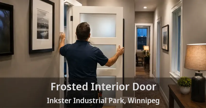 Frosted Interior Door Inkster Industrial Park, Winnipeg - MB