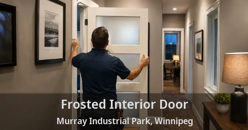 Frosted Interior Door Murray Industrial Park, Winnipeg - MB