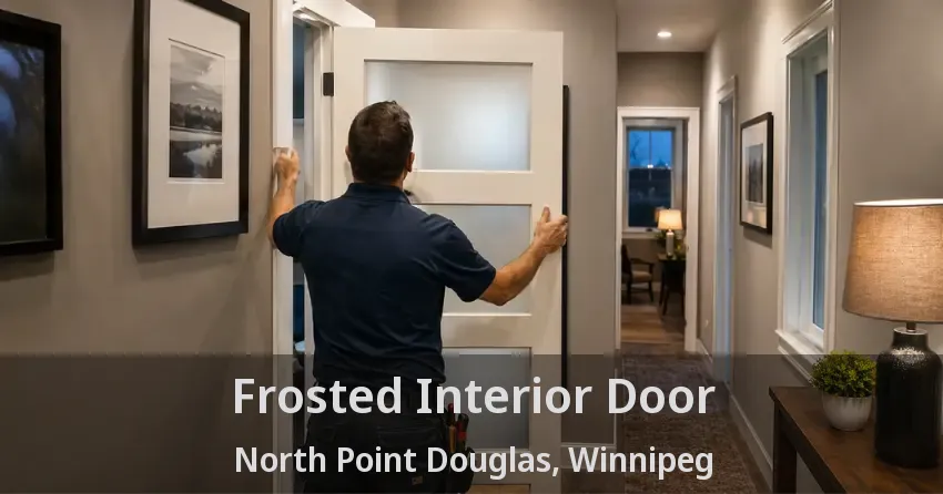 Frosted Interior Door North Point Douglas, Winnipeg - MB