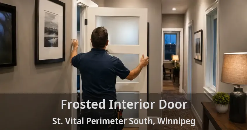 Frosted Interior Door St. Vital Perimeter South, Winnipeg - MB