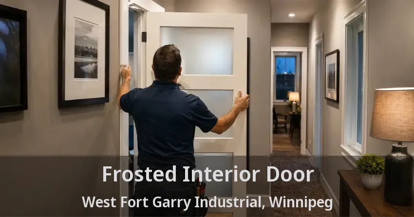Frosted Interior Door West Fort Garry Industrial, Winnipeg - MB
