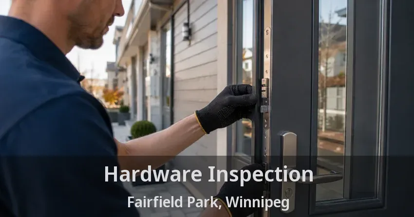 Hardware Inspection Fairfield Park, Winnipeg - MB
