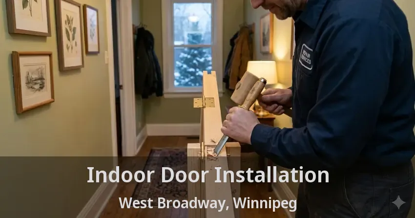 Indoor Door Installation West Broadway, Winnipeg - MB
