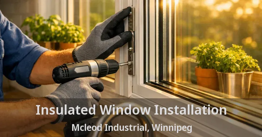 Insulated Window Installation Mcleod Industrial, Winnipeg - MB