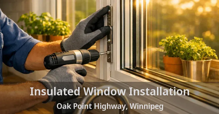 Insulated Window Installation Oak Point Highway, Winnipeg - MB