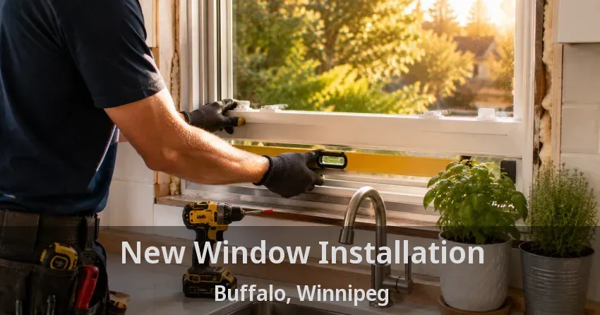 New Window Installation Buffalo, Winnipeg - MB
