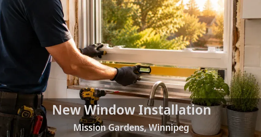 New Window Installation Mission Gardens, Winnipeg - MB