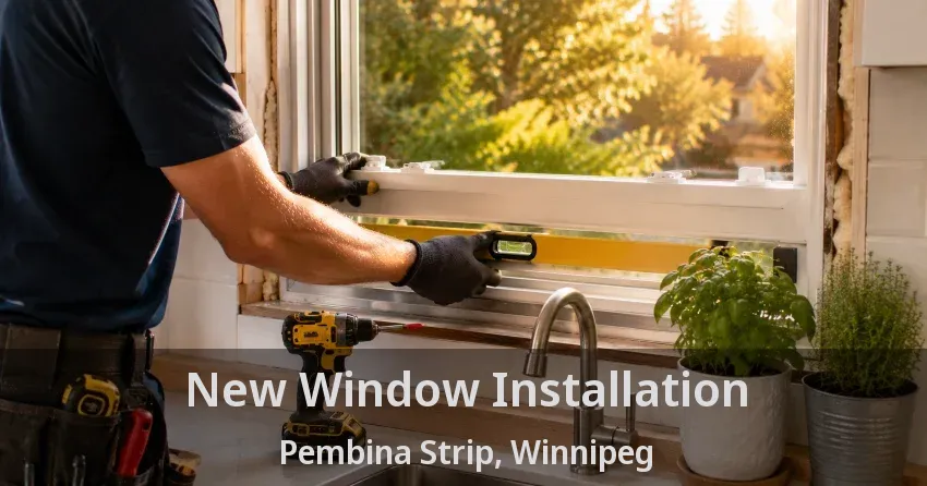 New Window Installation Pembina Strip, Winnipeg - MB