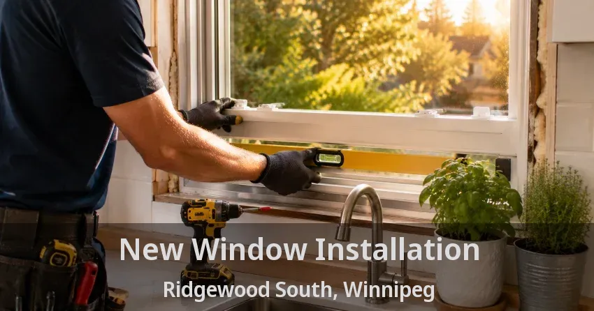 New Window Installation Ridgewood South, Winnipeg - MB