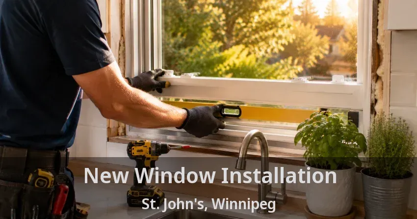 New Window Installation St. John's, Winnipeg - MB