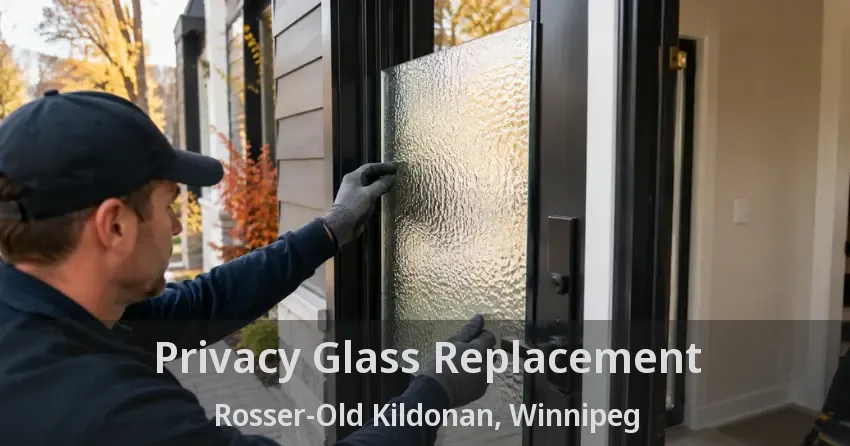 Privacy Glass Replacement Rosser-Old Kildonan, Winnipeg - MB
