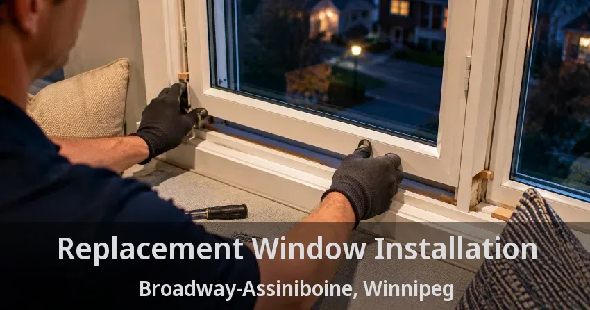 Replacement Window Installation Broadway-Assiniboine, Winnipeg - MB