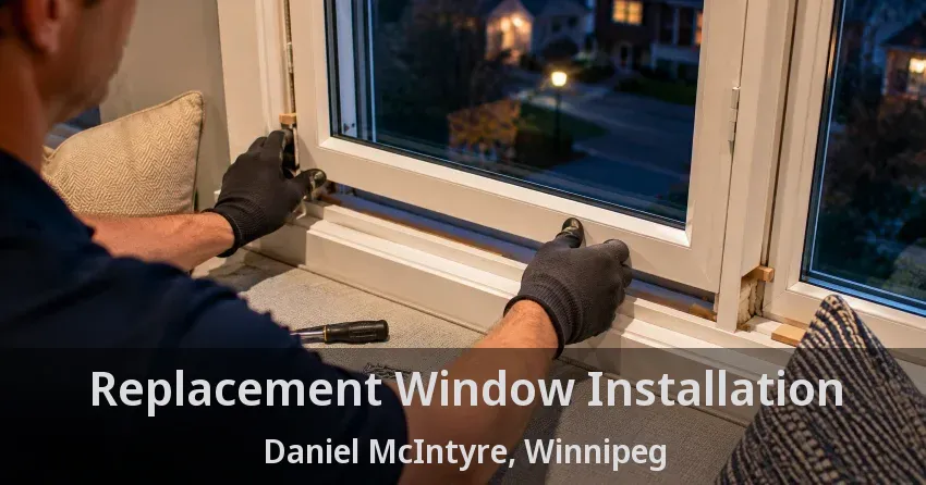 Replacement Window Installation Daniel McIntyre, Winnipeg - MB