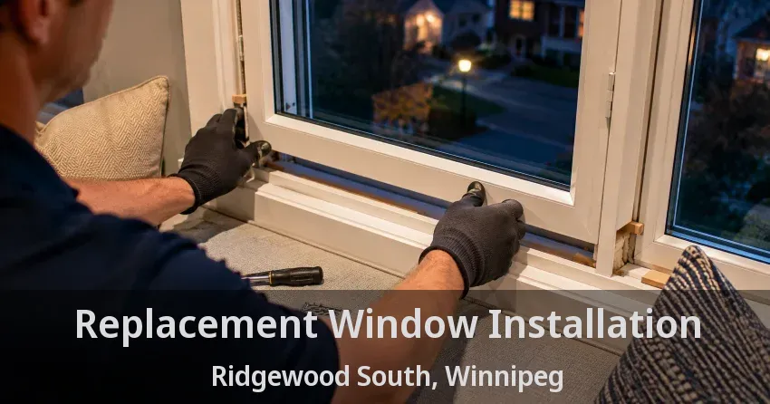 Replacement Window Installation Ridgewood South, Winnipeg - MB